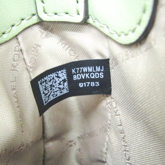 Michael Kors DOVER 35R3G4DC5L Women's Leather Shoulder Bag Light Green - Picture 13 of 13